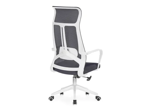 Компьютерное кресло Tilda dark gray / white 15627 Woodville, серый/сетка, ножки/пластик/белый, размеры - *1250***650*600 фото 5