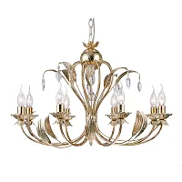 Люстра подвесная Arosio E 1.1.8 G Arti Lampadari без плафона на 8 ламп, основание золотое в стиле классический 