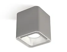 Светильник накладной XS7842003 Ambrella light серый 1 лампа, основание серое в стиле модерн хай-тек квадратный