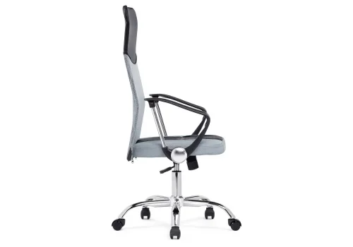 Компьютерное кресло Arano 1 light gray 15792 Woodville, серый/сетка искусственная кожа, ножки/металл/хром, размеры - *1190***660*600 фото 4