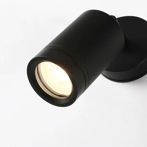 Настенный светильник Pharus 2892-1W Favourite уличный IP65 чёрный 1 лампа, плафон чёрный в стиле современный GU10 фото 3