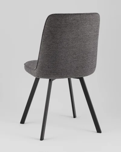 Стул Grein, темно-серый, сиденье УТ000040526 Stool Group, тёмно-серый/рогожка, ножки/металл/чёрный, размеры - *855**** фото 4