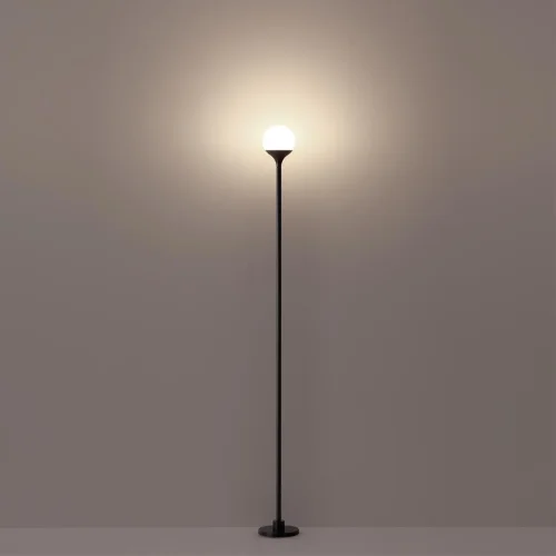 Парковый светильник LED Dew 7120/3GLB Odeon Light уличный IP65 чёрный на 1 лампу, плафон белый в стиле хай-тек современный LED фото 4