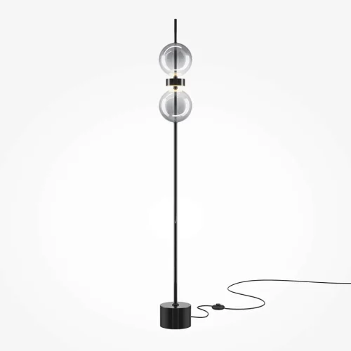 Торшер LED Double MOD478FL-L15B3K Maytoni дымчатый на 1 лампу, основание чёрное в стиле современный Торшер LED Double MOD478FL-L15B3K Maytoni дымчатый на 1 лампу, основание чёрное в стиле современный