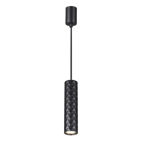 Светильник подвесной Ad Astrum 4287/1 Odeon Light чёрный 1 лампа, основание чёрное в стиле современный хай-тек трубочки фото 3