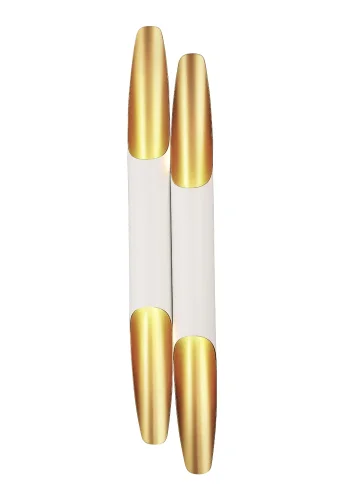Бра CLT 332W4-V2 WH-GO Crystal Lux золотой белый на 4 лампы, основание белое в стиле современный фото 4
