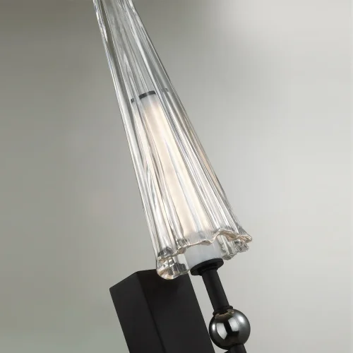 Бра LED Fungo 5429/5WL Odeon Light  на 1 лампа, основание чёрное в стиле хай-тек  фото 6