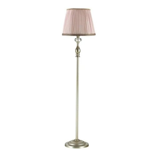 Торшер напольный AURELIA 3390/1F Odeon Light  бежевый розовый 1 лампа, основание серебряное золотое в стиле классический
