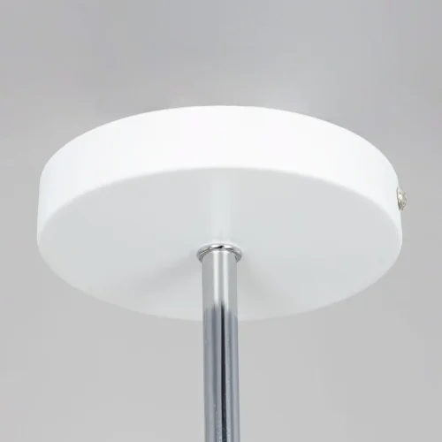 Люстра потолочная Бертон CL140140 Citilux белая прозрачная на 4 лампы, основание белое в стиле современный  фото 5