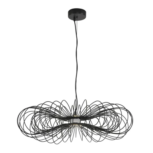 Светильник подвесной LED Camomile 8301/10L Lumion чёрный на 1 лампу, основание чёрное в стиле лофт 