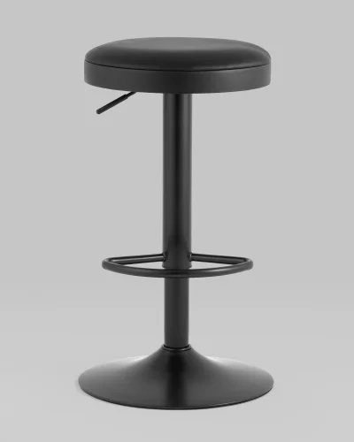 Стул барный Бри NEW, черный, черная ножка УТ000038804 Stool Group, чёрный/экокожа, ножки/металл/чёрный, размеры - 600*820**** фото 2