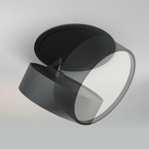 Светильник точечный LED Onda DL024-18W4K-B Maytoni чёрный на 1 лампу, основание чёрное в стиле современный хай-тек круглый фото 9