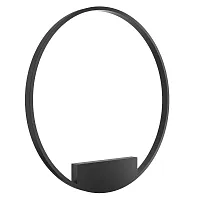 Бра LED Rim MOD058WL-L50B4K Maytoni чёрный 1 лампа, основание чёрное в стиле минимализм современный кольца