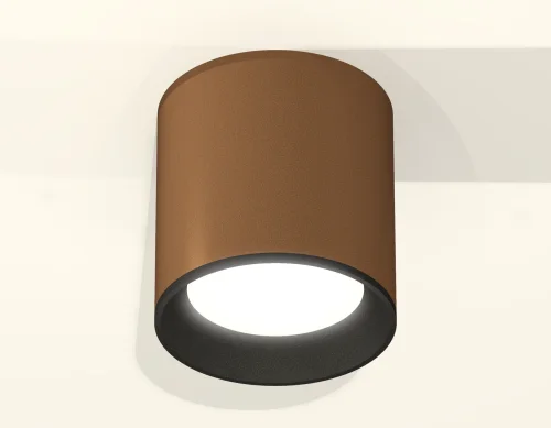 Светильник накладной Techno spot XS6304001 Ambrella light коричневый 1 лампа, основание коричневое в стиле современный круглый фото 3