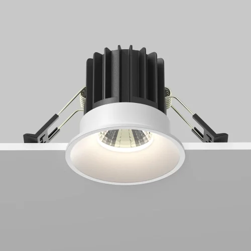 Светильник точечный LED Round DL058-7W4K-W Maytoni белый 1 лампа, основание белое в стиле современный  фото 6