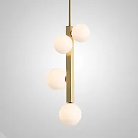 Светильник подвесной ARLEN 191692-23 ImperiumLoft белый 4 лампы, основание золотое в стиле современный скандинавский 