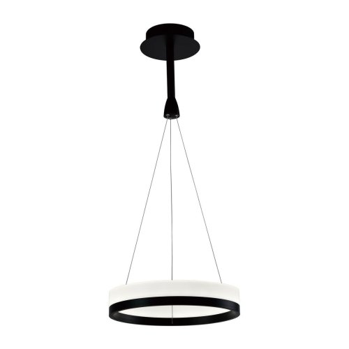 Светильник подвесной LED Crime V1761-PL Moderli белый 1 лампа, основание чёрное в стиле хай-тек кольца фото 4