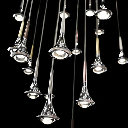 Светильник подвесной CAI Brass 219211-23 ImperiumLoft прозрачный 1 лампа, основание латунь в стиле скандинавский минимализм  фото 6