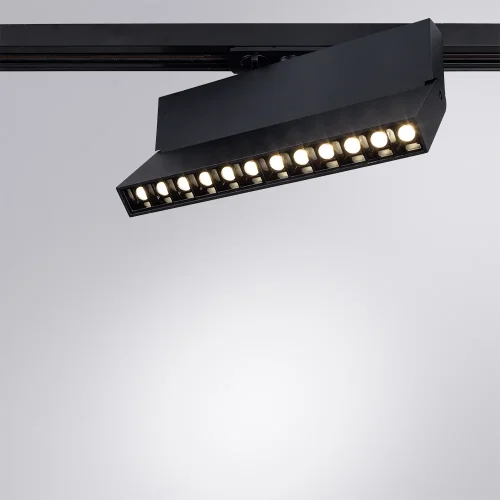 Трековый светильник LED Flash A4572PL-1BK Arte Lamp чёрный для шинопроводов серии Flash фото 2