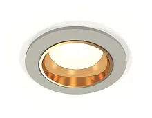 Светильник точечный XC6514004 Ambrella light золотой серый 1 лампа, основание серое в стиле хай-тек современный 