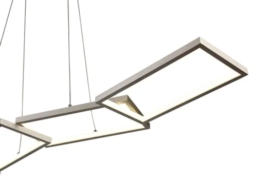 Светильник подвесной LED Netta VL7075P04 Vele Luce никель на 1 лампу, основание никель в стиле хай-тек фото 2