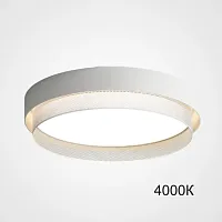 Светильник потолочный MALIA D45 White 4000К 223845-23 ImperiumLoft белый на 1 лампу, основание белое в стиле скандинавский минимализм современный 