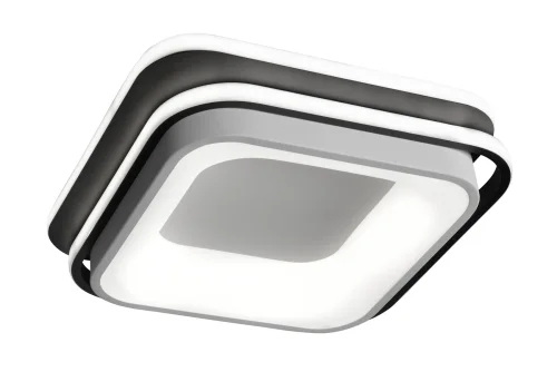 Светильник потолочный LED с пультом Summery F9030 iLedex белый на 1 лампу, основание чёрное в стиле хай-тек современный квадраты фото 4
