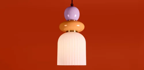 Светильник подвесной Alzare FR5595PL-01B1 Freya разноцветный белый на 1 лампу, основание чёрное в стиле современный мемфис фото 5 Светильник подвесной Alzare FR5595PL-01B1 Freya разноцветный белый на 1 лампу, основание чёрное в стиле современный мемфис фото 5