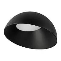 Светильник потолочный LED Egg 10197/500 BB LOFT IT белый на 1 лампу, основание чёрное в стиле современный круглый