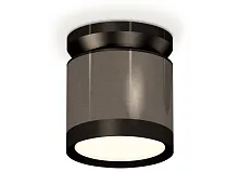 Светильник накладной XS8115010 Ambrella light чёрный 1 лампа, основание чёрное в стиле хай-тек круглый
