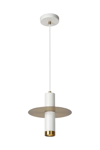 Светильник подвесной Selin 03444/01/31 Lucide белый 1 лампа, основание белое в стиле современный 