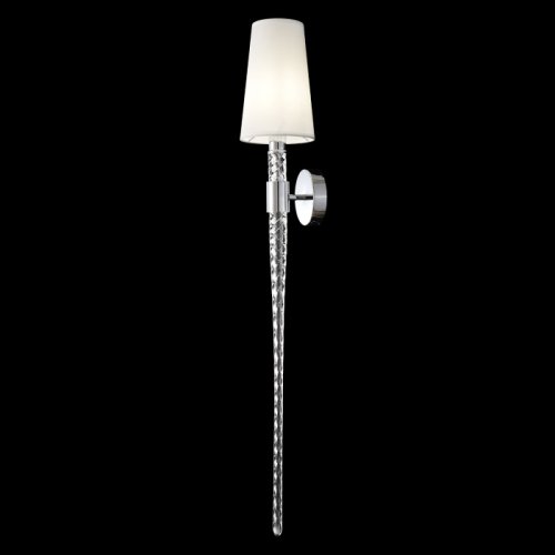 Бра LUMINOUS AP1 CHROME Crystal Lux белый на 1 лампу, основание хром в стиле классический фото 2