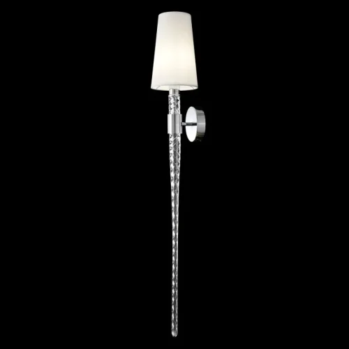 Бра LUMINOUS AP1 CHROME Crystal Lux белый на 1 лампу, основание хром в стиле классический фото 3 Бра LUMINOUS AP1 CHROME Crystal Lux белый на 1 лампу, основание хром в стиле классический фото 3