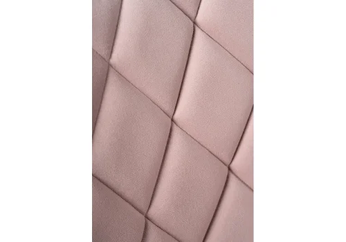 Стул на металлокаркасе Баодин без канта розовый / белый 517119 Woodville, розовый/велюр, ножки/металл/белый, размеры - ****500*550 фото 7