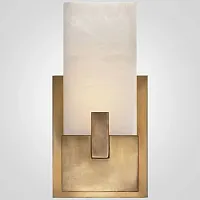 Бра Covet Short Clip Bath Sconce 147864-22 ImperiumLoft белый 1 лампа, основание латунь в стиле современный 