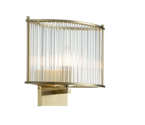 Бра Corsetto V000077 Indigo прозрачный на 1 лампа, основание золотое в стиле современный  фото 4