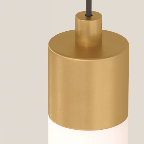 Светильник подвесной LED Ray P022PL-L10MG3K Maytoni белый на 1 лампу, основание золотое в стиле современный трубочки фото 14