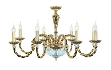 Люстра подвесная Novara E 1.1.8 G Dio D'Arte без плафона на 8 ламп, основание золотое в стиле классический 