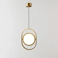 Светильник подвесной ARVET вертикальный Золото 179642-26 ImperiumLoft золотой 1 лампа, основание чёрное в стиле современный лофт 