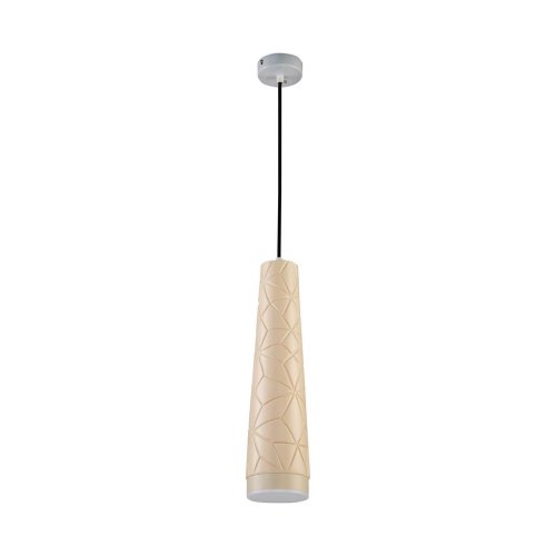 Светильник подвесной Vikont 2713-1P Favourite бежевый 1 лампа, основание бежевое в стиле современный трубочки фото 2