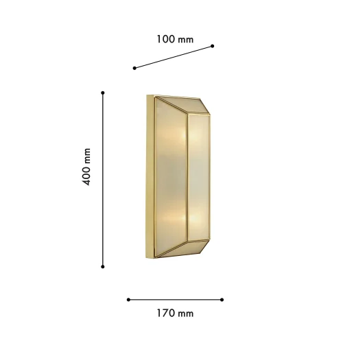 Бра Politop 4120-2W Favourite белый на 2 лампы, основание золотое в стиле современный  фото 3