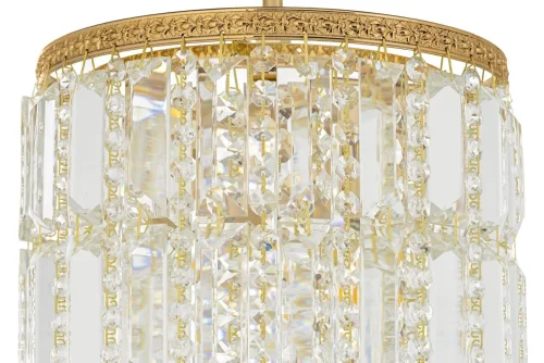 Светильник потолочный Stella E 1.5.20.102 G  Arti Lampadari прозрачный 1 лампа, основание золотое в стиле классический  фото 2