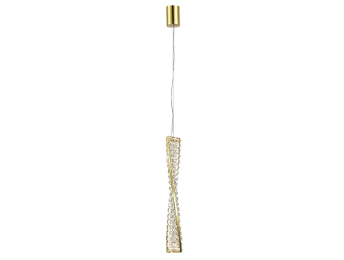 Светильник подвесной LED 8246/S gold NEW Newport прозрачный 1 лампа, основание золотое в стиле американский современный классический 
