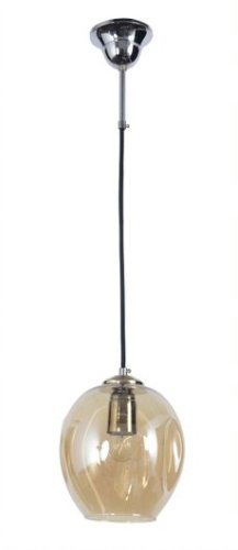 Светильник подвесной Maera E 1.3.P1 BR Arti Lampadari янтарный 1 лампа, основание хром в стиле современный 