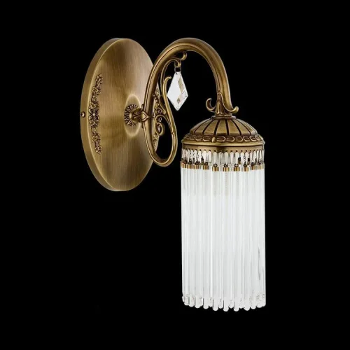 Бра Fiore FIO-K-1(P) Kutek прозрачный на 1 лампа, основание бронзовое в стиле классический  фото 2