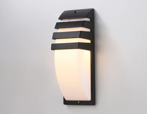 Настенный светильник ST5202 Ambrella light уличный IP54 чёрный 1 лампа, плафон белый в стиле хай-тек современный E27 фото 2