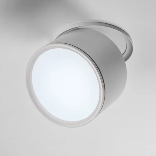 Светильник точечный LED Acuto 215856 Lightstar белый на 1 лампу, основание белое в стиле современный круглый фото 2