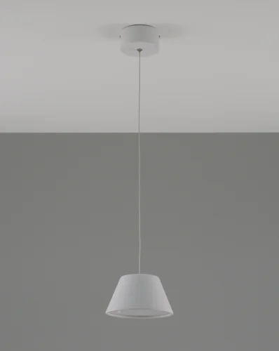Светильник подвесной LED Atla V10888-PL Moderli белый 1 лампа, основание белое в стиле современный  фото 2