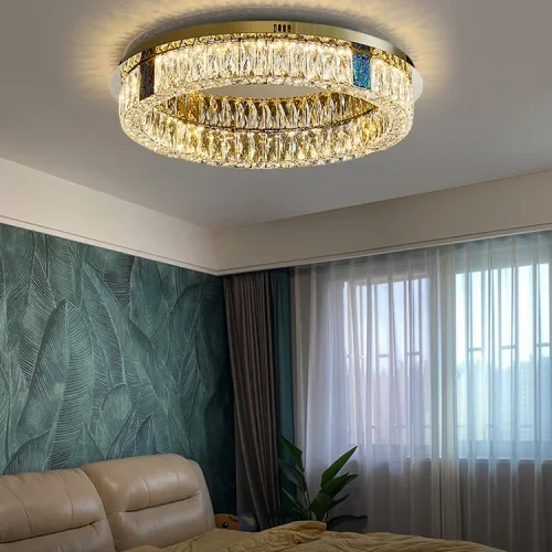 Люстра потолочная GERTRUDA D65 207828-23 ImperiumLoft прозрачная на 1 лампу, основание латунь в стиле современный фото 6