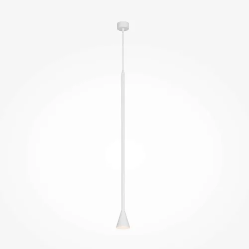 Светильник подвесной Arrow P064PL-01W Maytoni белый на 1 лампу, основание белое в стиле хай-тек Светильник подвесной Arrow P064PL-01W Maytoni белый на 1 лампу, основание белое в стиле хай-тек